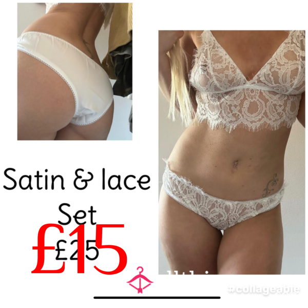 **SALE** Satin And Lace Set