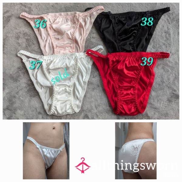 Satin Bikini Panties With Add-on Options