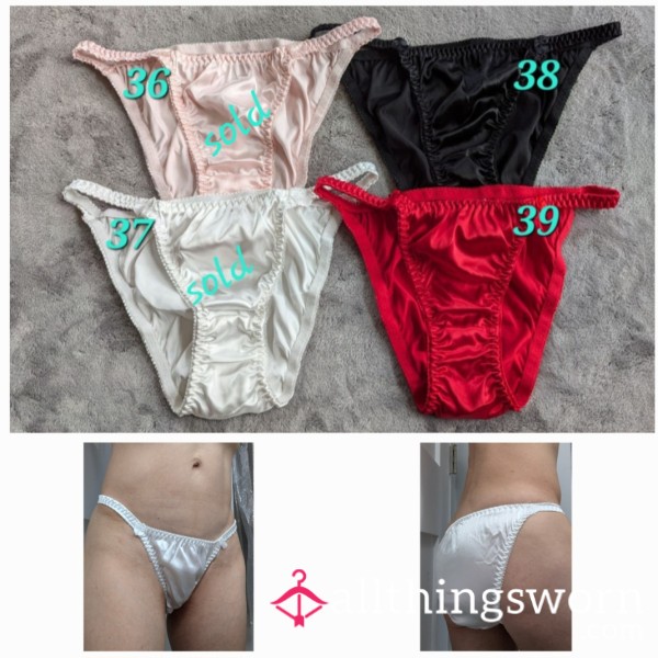 Satin Bikini Panties With Add-on Options