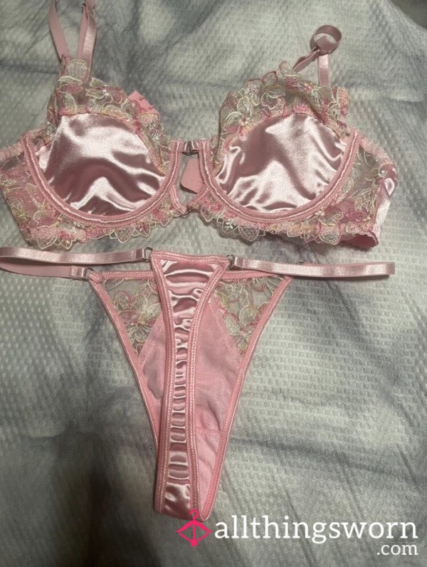 Satin Pink Lingerie 🩷