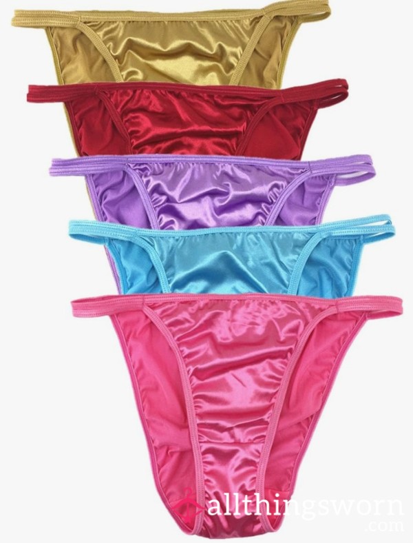 Satin String Bikini Panties