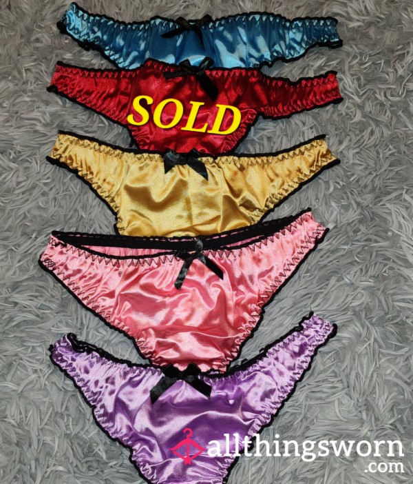 Satin Thong Panties