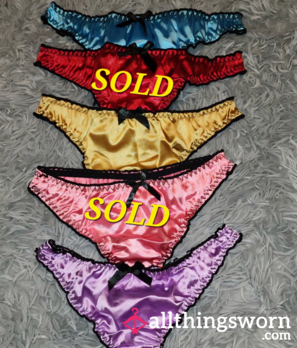 Satin Thong Panties