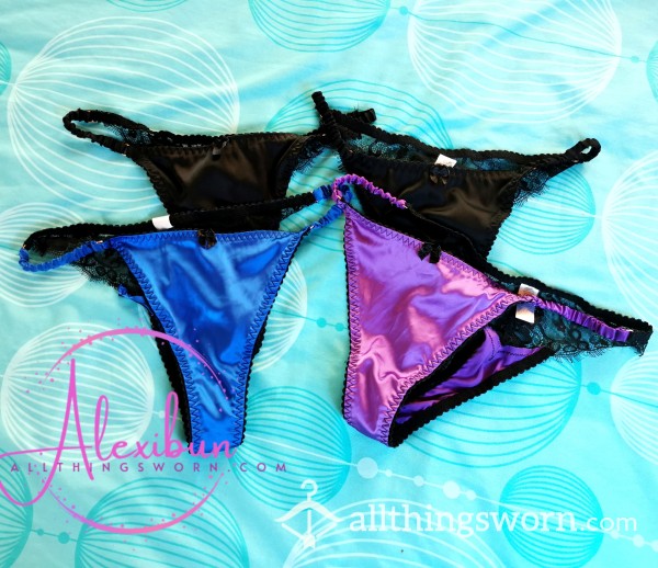 Satin Thongs - Take Your Pick! Free International Shipping!