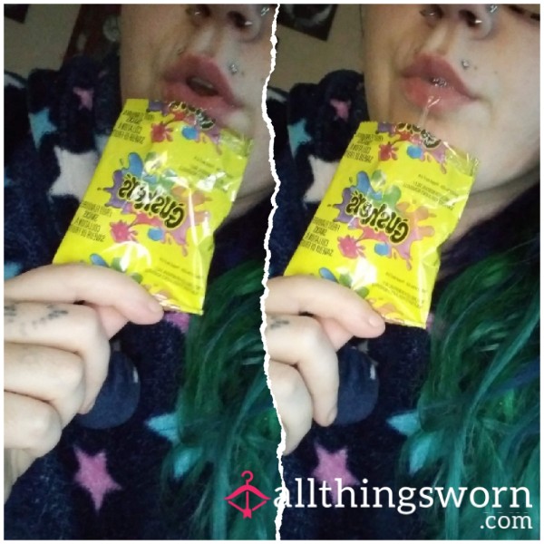 👄Satisfy Your Sweet-Tooth With Gushers Your Way👄 No Matter If That's Pre-chewed 😋 Sp*t Soaked🤤 Or Even Soaked In Lemonade💛