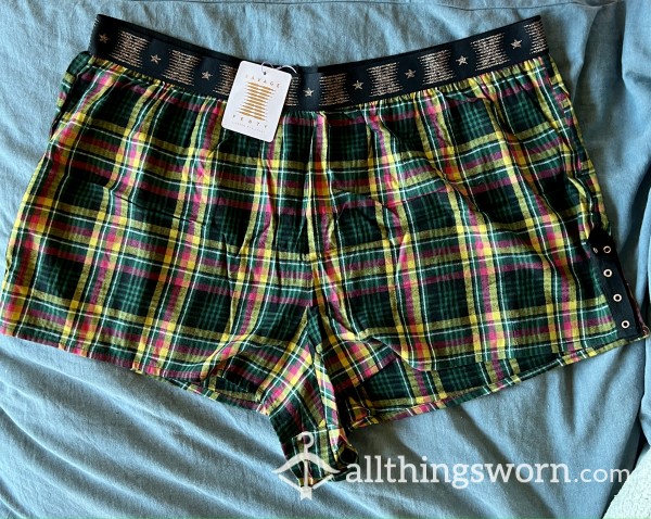 SavageXFenty: Autumn Flannel Sleep Short - 2x