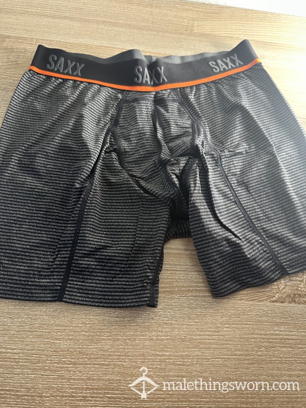 Saxx (Medium) Grey/Black Boxer Briefs