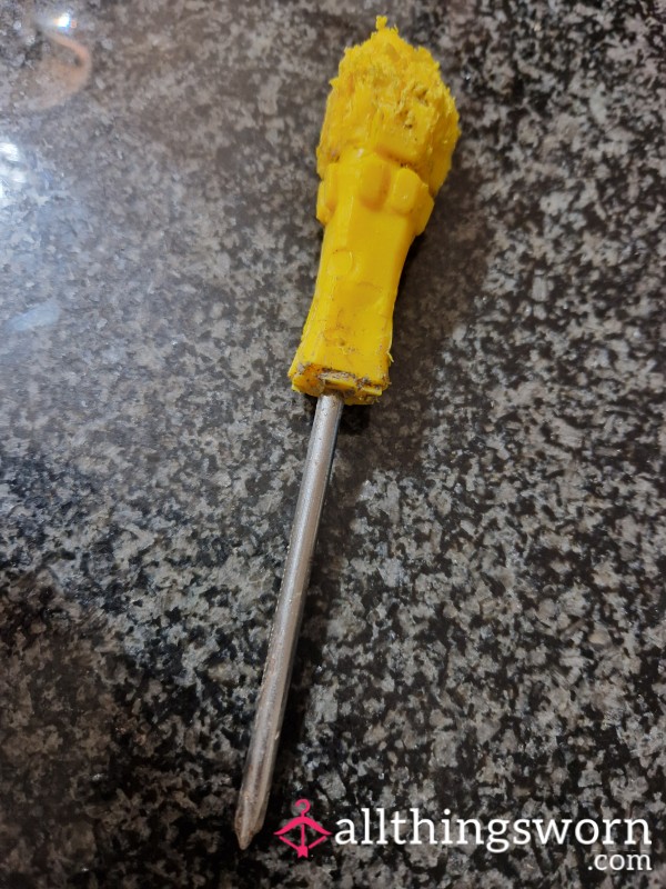 Screwdriver Chewed By Goddess Lilly