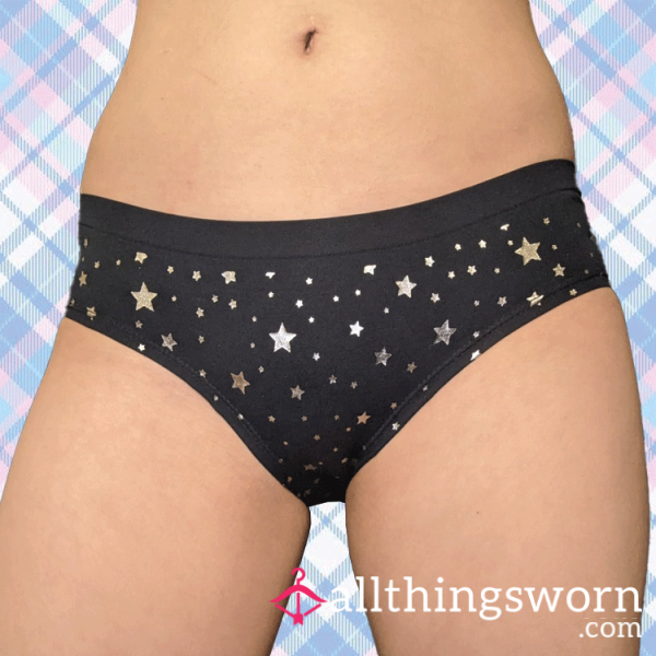 Seamless Dark Blue Starry Night Bikini