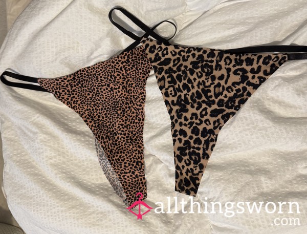 Seamless No Vpl Animal Print Thongs