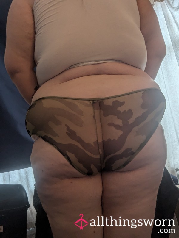 See Through Camouflage Panties