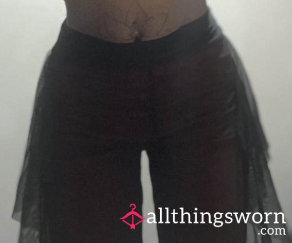 See Through Flare Leggings