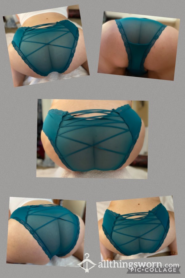 See Through Teal Panty