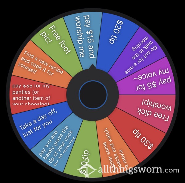 Self-care / Findom Drain Wheel <3