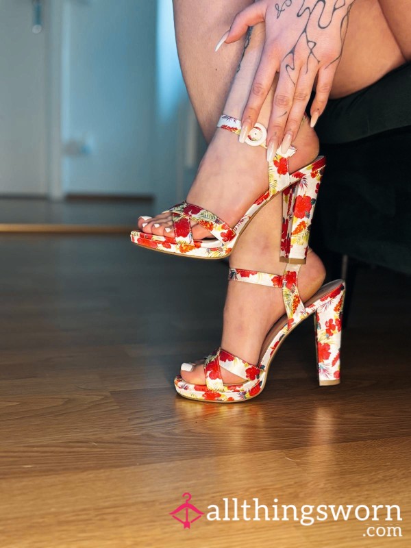 "Sensual Flor*l High Heels – A Tempting Touch Of Pa**ion"