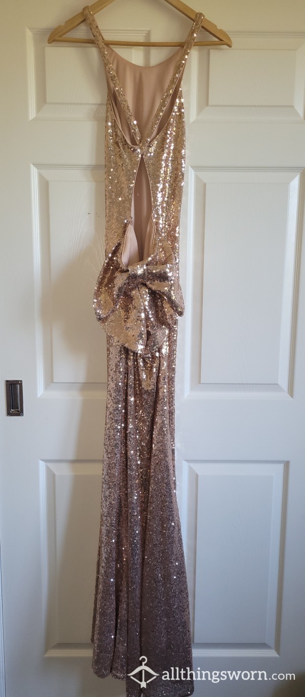 Sequin Fishtail Gown