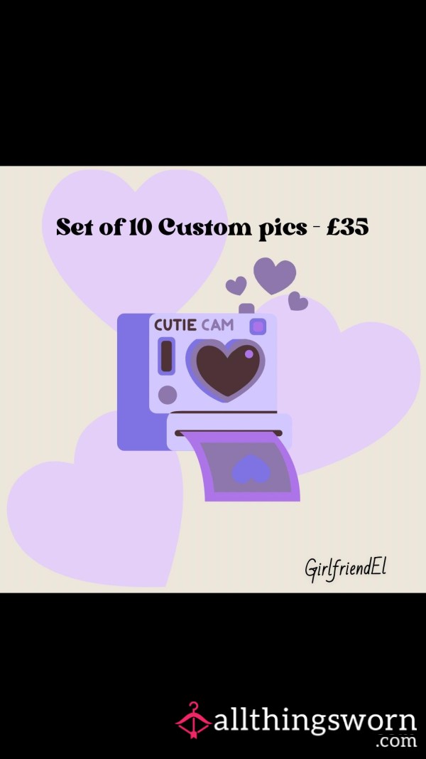 Set Of 10 Custom Made Pics