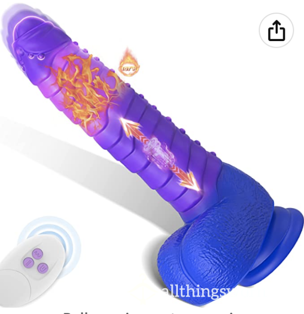 S** Toy:  Heated Color-Changing Thrusting Di**o With Suction Cup And Balls!  Xx  ;)