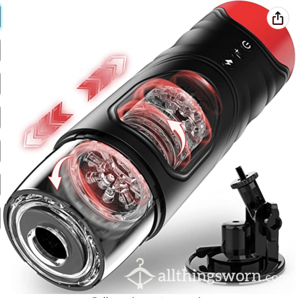 S** Toy:  Pocket Launcher!  ;)  Red Masturbator, Rechargeable And Fully Washable, Comes With Adjustable Mount ;) To F**k At Any Angle!  ;) Xx