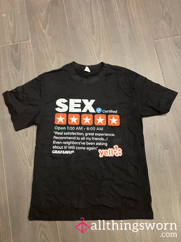 S** YELP BLACK TEE 🤣