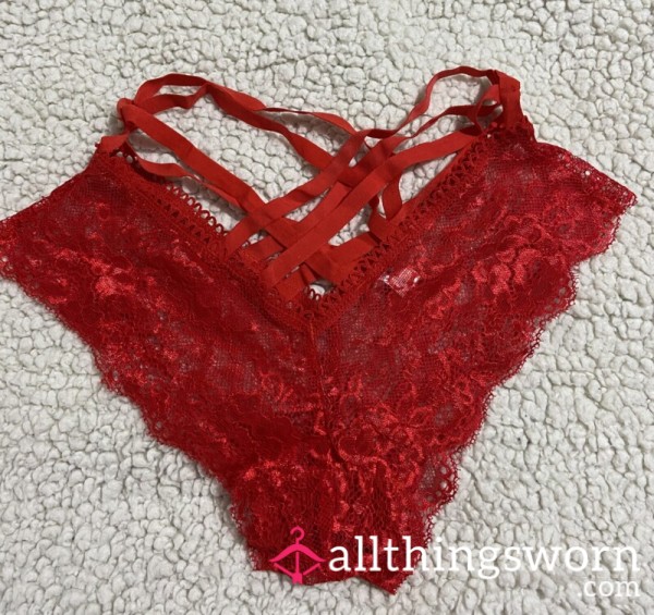 S**iest(?) Red Lace Straps Panty