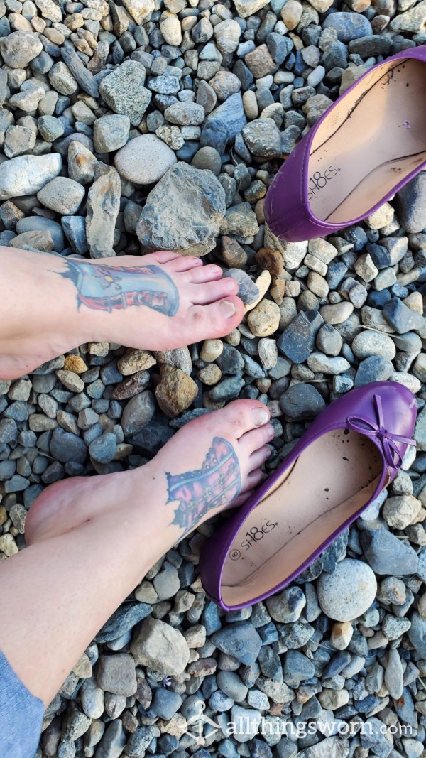 S**Y Purple Flats