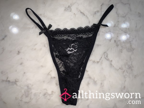 S**y Black Lace Thong <3