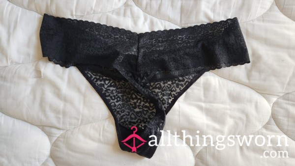 S**y Black Lace Thong