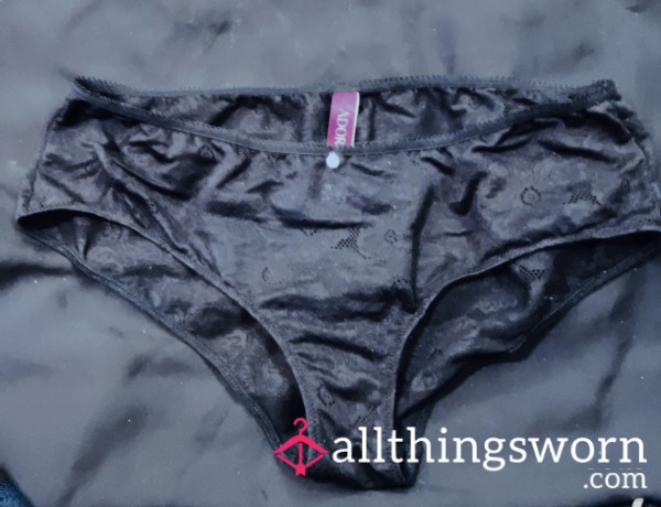 S**y Black Lacy Panties Adore Me Brand Size L