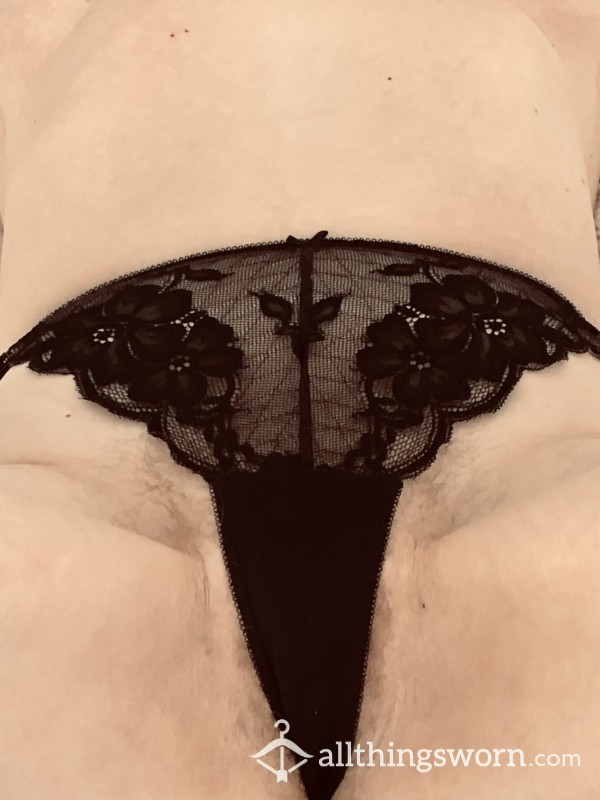 Black, Lacy Thong 💦💦 💋