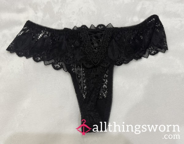 S**y, Black Lacy Thong