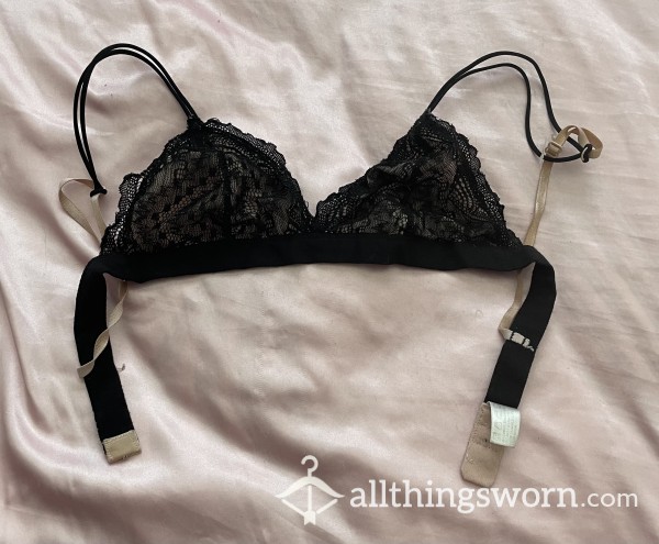 S**y Black & Nude Bralette