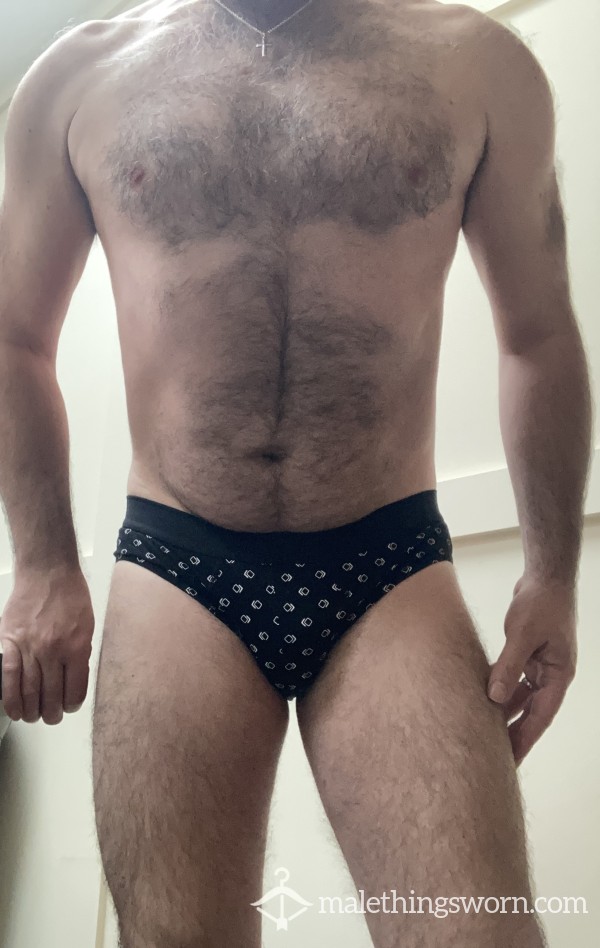 S**y Black Patterned Briefs