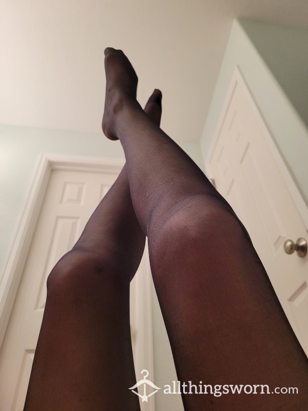 S**y Black Sheer Nylon Pantyhose