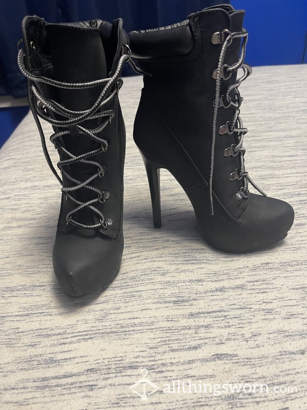 S**y Black Stiletto Boots