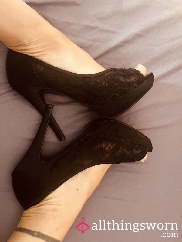 S**y Black Stiletto Heels…had Lots Of Fun In These…