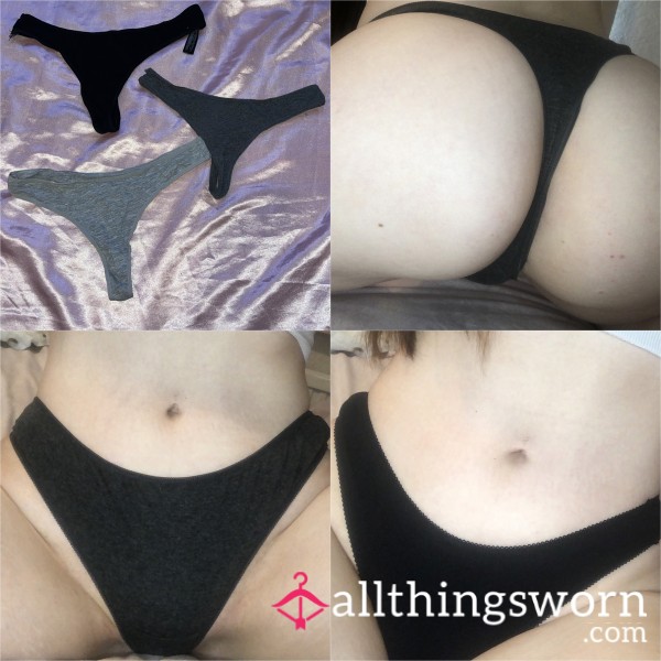 S**y Cotton Thongs 🖤 Black Or Grey 🤍