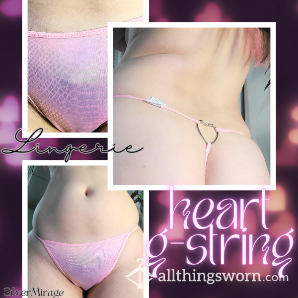 S**y Heart O-Ring G-String In Pink