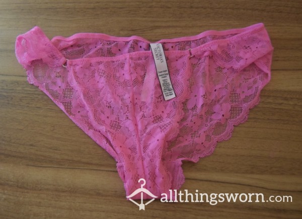 S**y Hot Pink Lace Full Panties