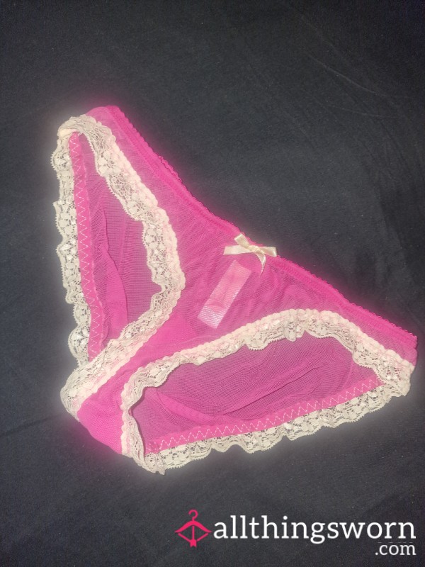 S**y Hot Pink Panties. Can Be Worn Or Fresh Before Posting