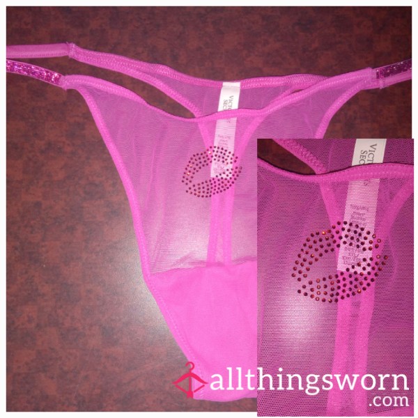 S**y Hot Pink VS Shine Thongs