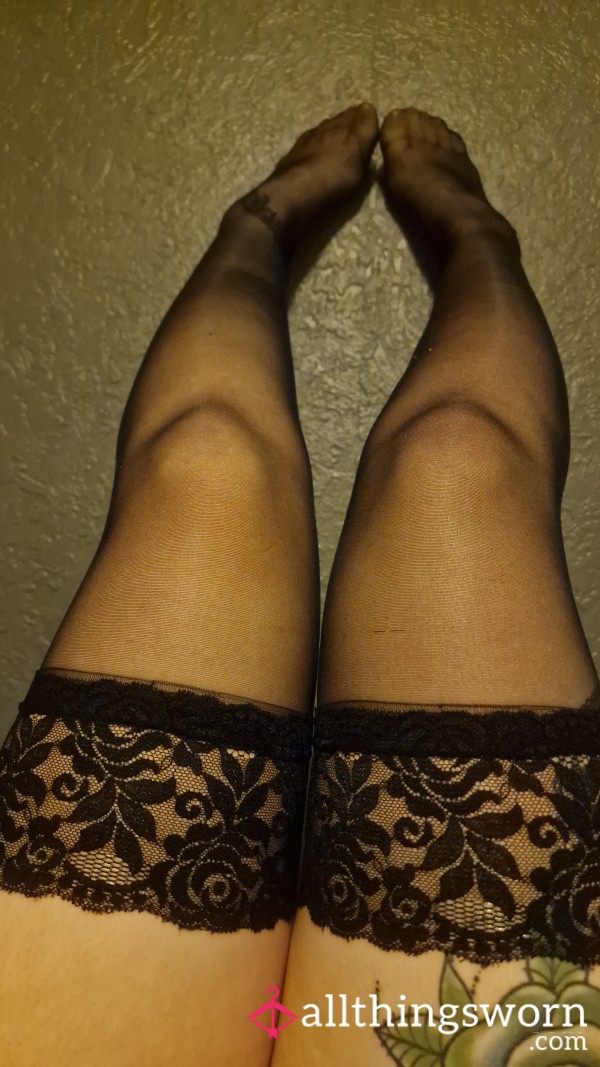 S**y Lace Stockings 24 Hour Wear. 💋