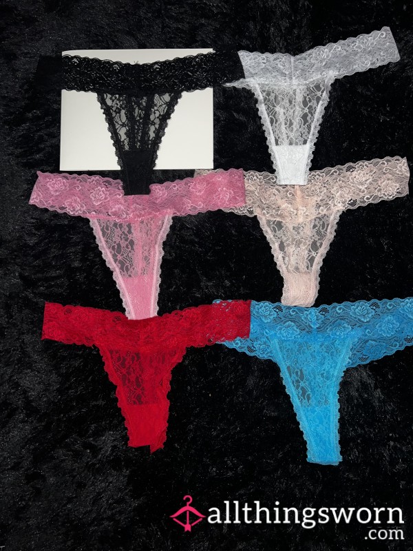 S**y Lace Thongs/ 48hr Wear