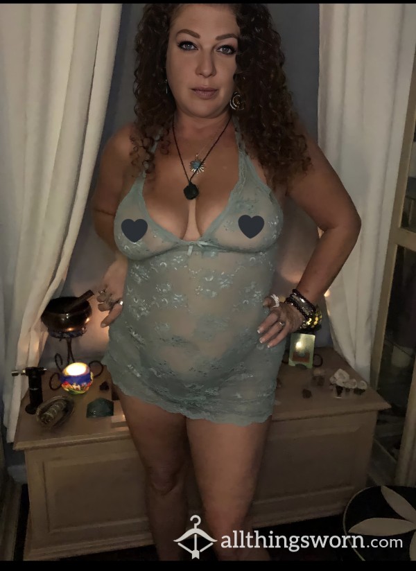 S**y Lace Turquoise Lingerie (Panties Not Included)