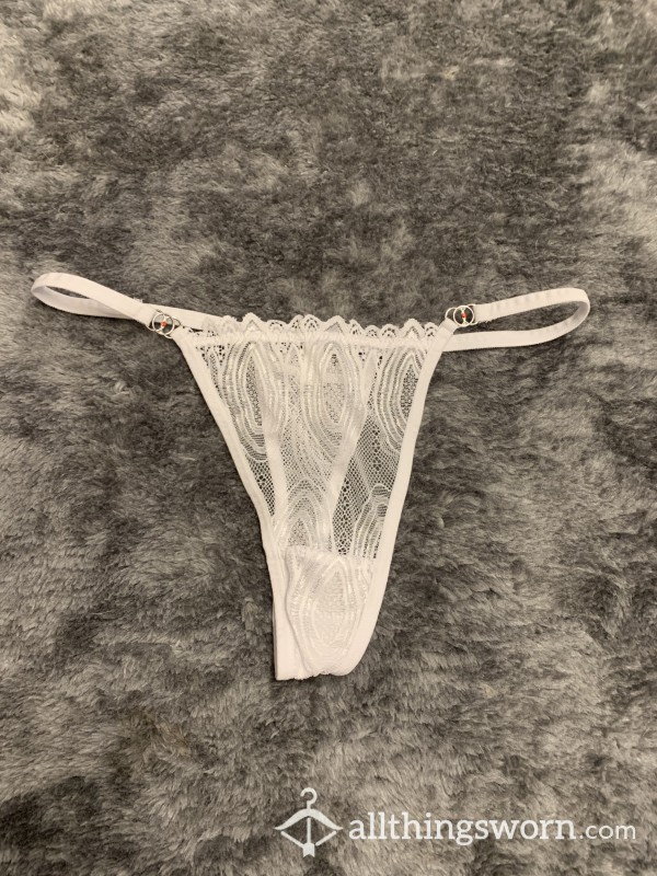 S**y Lacy Thong (White)