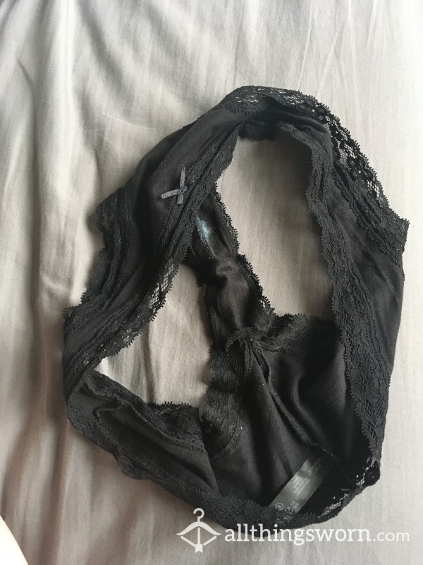 S**y Little Black Brazilian Thong