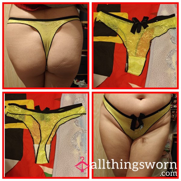 S**y Mesh Thong