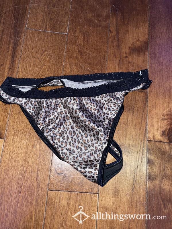 S**y Old Silk Cheetah Thong