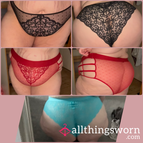 S**y Panties - Lace, Mesh All Tutti Rouge Size 24 BBW Pants