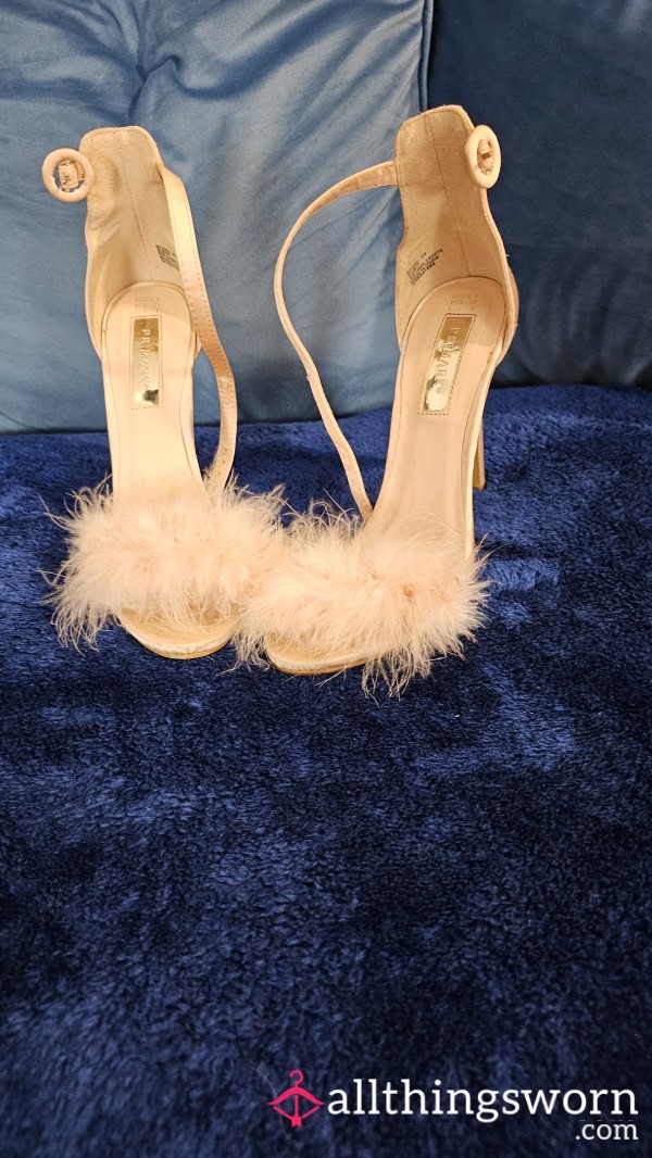 S**y Pink Fluffy Heels